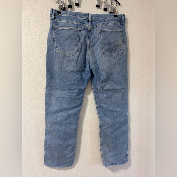 Frame Denim Le High Straight Frayed Hem Jeans Size 33 - Picture 4 of 8